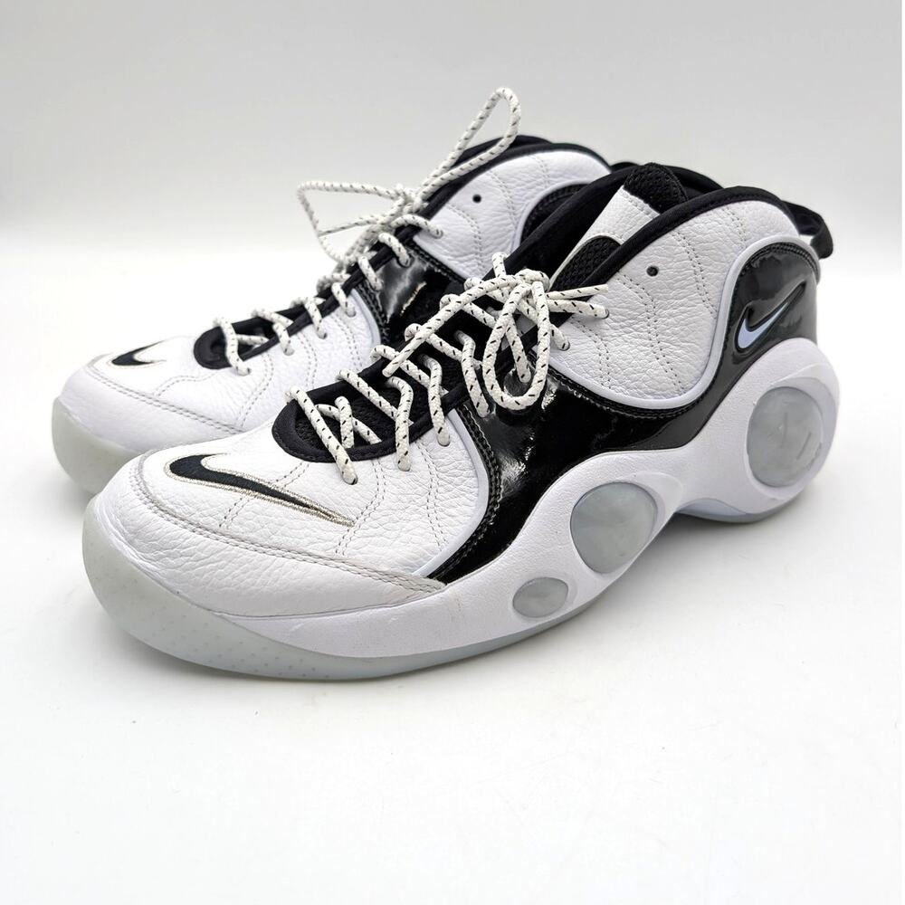 Nike Air Zoom Flight 95 Basketball Sneaker Shoes Men's White Size US13 EU47.5